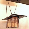 FL Wright Inspired Copper lantern by Archive Designs